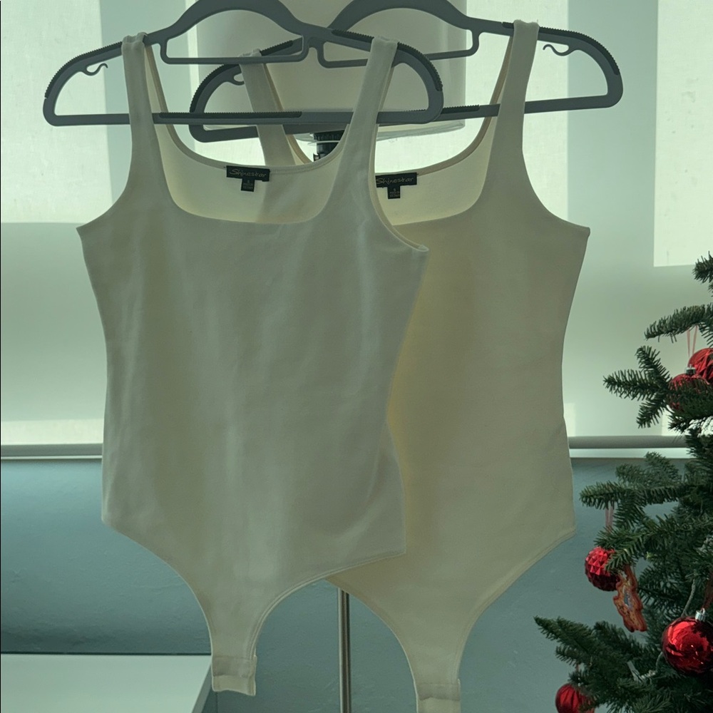 Shinestar White Bodysuit